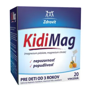 Zdrovit KidiMag horčík pre deti 20 vrecúšok