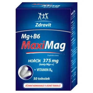 ZDROVIT MaxiMag Horčík 375 mg + vitamín B6 50 kapsúl #6477715