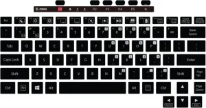 Zebra KYB-ET6X-2IN1-UK1-01 2-in-1 Keyboard, UK
