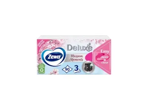 Zewa Deluxe Blossom Moments papierové hygienické vreckovky 90ks