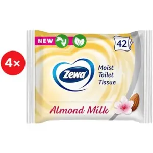 ZEWA Almond Milk vlhčený toaletný papier (4× 42 ks) #7270848