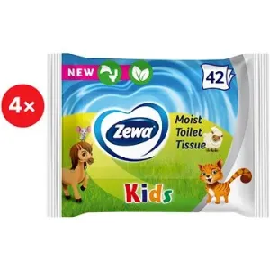ZEWA Kids vlhčený toaletný papier (4× 42 ks) #7270846