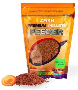 Zfish mikro pelety premium feeder pellets 2 mm 700 g - n-butyric acid & scopex #9427021