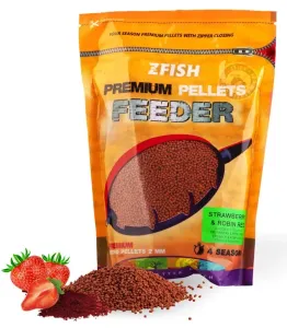 Zfish mikro pelety premium feeder pellets 2 mm 700 g - strawberry & robin red #9427024