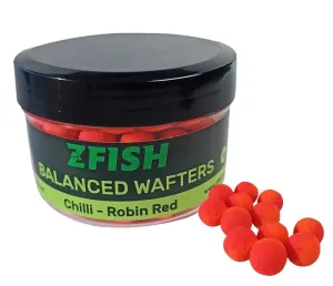 Zfish vyvážené boilie balanced wafters 8 mm 20 g - chilli robin red #5066736