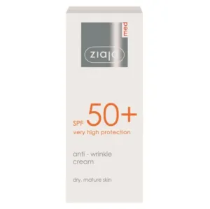 Ziaja Med Protective Anti-Wrinkle SPF50+ 50 ml opaľovací prípravok na tvár pre ženy proti vráskam