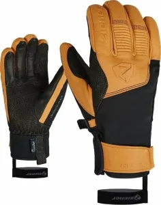 Ziener GANZENBERG AS AW Lyžiarske rukavice, hnedá, veľkosť 9.5