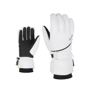 Ziener Kiana GTX + Gore Plus Warm Lady White 6,5 Lyžiarske rukavice