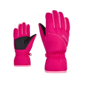 Ziener Lerin Pop Pink 6 Lyžiarske rukavice