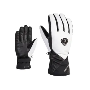 Ziener KAMEA GTX W Dámske lyžiarske rukavice, biela, veľkosť #441996
