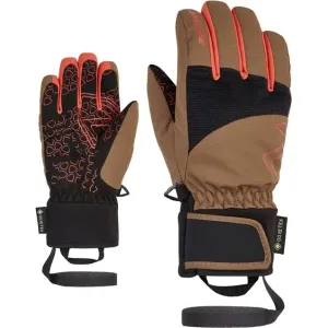 Ziener LOTAR Detské lyžiarske rukavice, hnedá, veľkosť #8758711