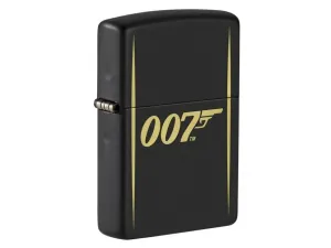 Zippo James Bond 007 benzínový zapaľovač, čierny matný