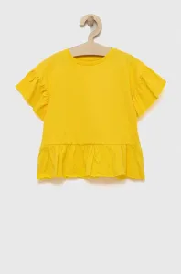 Detské bavlnené tričko zippy žltá farba #8491653