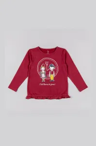 Detské tričko s dlhým rukávom zippy ružová farba, #8570719
