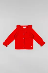 Detský sveter zippy červená farba, tenký #284288