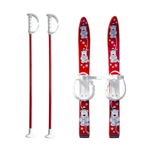 Master Baby Ski 70 cm, detské plastové lyže červené