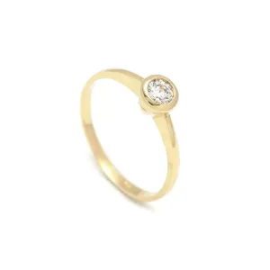 Zlatý zásnubný prsteň DAHLIA #1944007