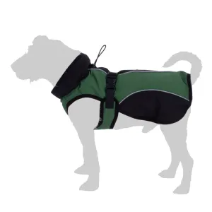 Softshell kabátik pre psov - ca. 45 cm dĺžka chrbta - zelený