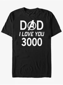 Černé unisex tričko ZOOT.Fan Marvel Dad 3000