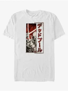 Bílé unisex tričko ZOOT.Fan Marvel Deadpool Sword Kanji