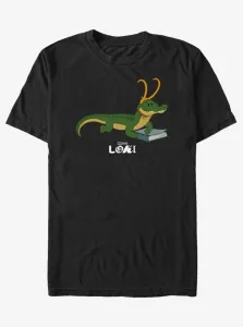 Čierne unisex tričko ZOOT.Fan Marvel Gator Loki Hero