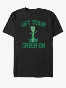 ZOOT.Fan Marvel Get Your Green On Groot Strážci Galaxie Tričko Čierna