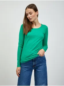 Zelené dámske basic tričko s dlhým rukávom ZOOT.lab Molly #602298