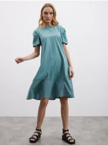 Zelené dámske šaty s volánom ZOOT.lab Dasha #5717205