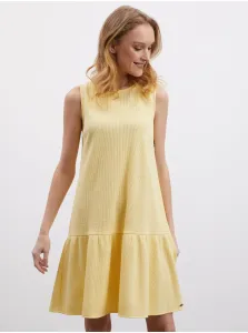 Žlté dámske šaty s volánom ZOOT.lab Nanice