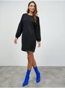 Čierne dámske mikinové basic šaty ZOOT.lab Sloane #602685