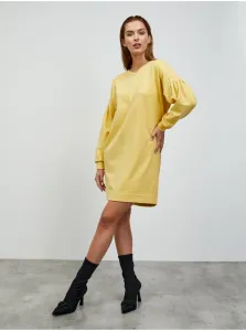 Žlté mikinové basic šaty ZOOT.lab Sloane