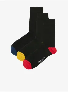 Sada troch párov pánskych ponožiek v čiernej farbe ZOOT.lab