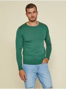 Zelený pánsky basic sveter ZOOT.lab Ferit #604394