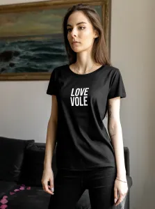 Čierne dámske tričko ZOOT Original Love Vole #1051639