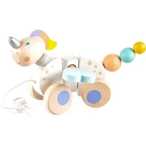 Zopa Wooden Pull Toy ťahacia hračka z dreva Unicorn 1 ks