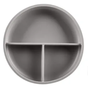 Zopa Silicone Divided Plate delený tanier s prísavkou Dove Grey 1 ks