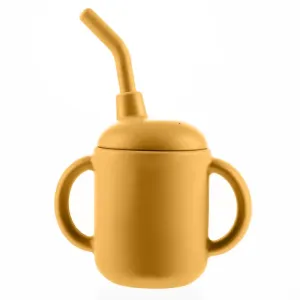 Zopa Silicone Mug hrnček 2 v 1 Mustard Yellow 1 ks