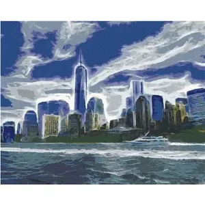 Abstraktné Manhattan, 40 × 50 cm, bez rámu a bez vypnutia plátna