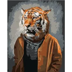 Maľovanie podľa čísel - Tiger v šatoch
