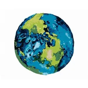 Planéta Zem, 80 × 100 cm, plátno napnuté na rám