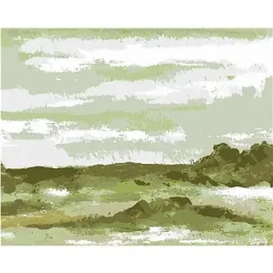 Zelená krajina (Haley Bush), 40×50 cm, bez rámu a bez vypnutia plátna