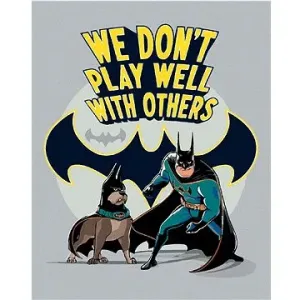 Batman a ace (DC Liga supermaznáčikov), 40×50 cm, bez rámu a bez vypnutia plátna