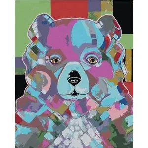 Medvedík (Jonna James), 40×50 cm, vypnuté plátno na rám