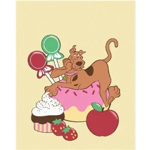 Scooby a sladkosti (Scooby Doo), 40×50 cm, bez rámu a bez vypnutia plátna