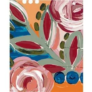 Farebné kvety 2 (Haley Bush), 80 × 100 cm, bez rámu a bez vypnutia plátna