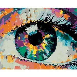 Maľovanie podľa čísel - Farebné ľudské oko
