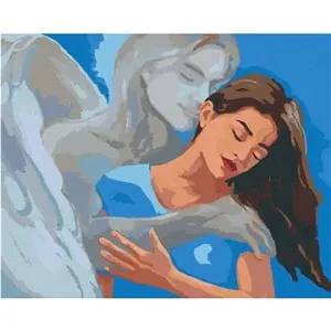 Maľovanie podľa čísel – Žena v objatí anjela