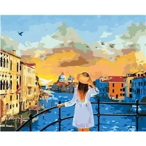 Dievča v Benátkach, 40×50 cm, bez rámu a bez vypnutia plátna