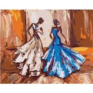 Dve ženy na plese, 40 × 50 cm, napnuté plátno na ráme