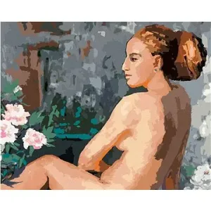 Odhalená žena, 40×50 cm, vypnuté plátno na rám
